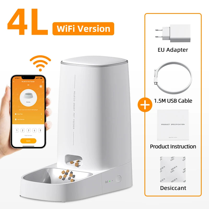 Automatic Cat Feeder Pet With Wifi