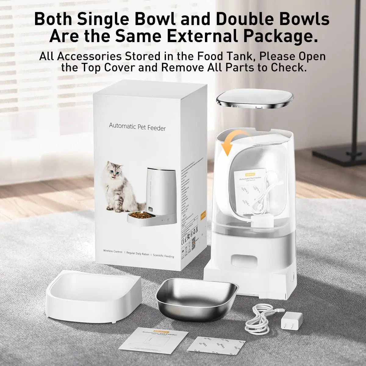 Automatic Cat Feeder Pet With Wifi