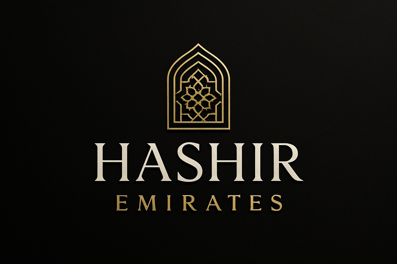 Hashir Emirates logo professional black bacground